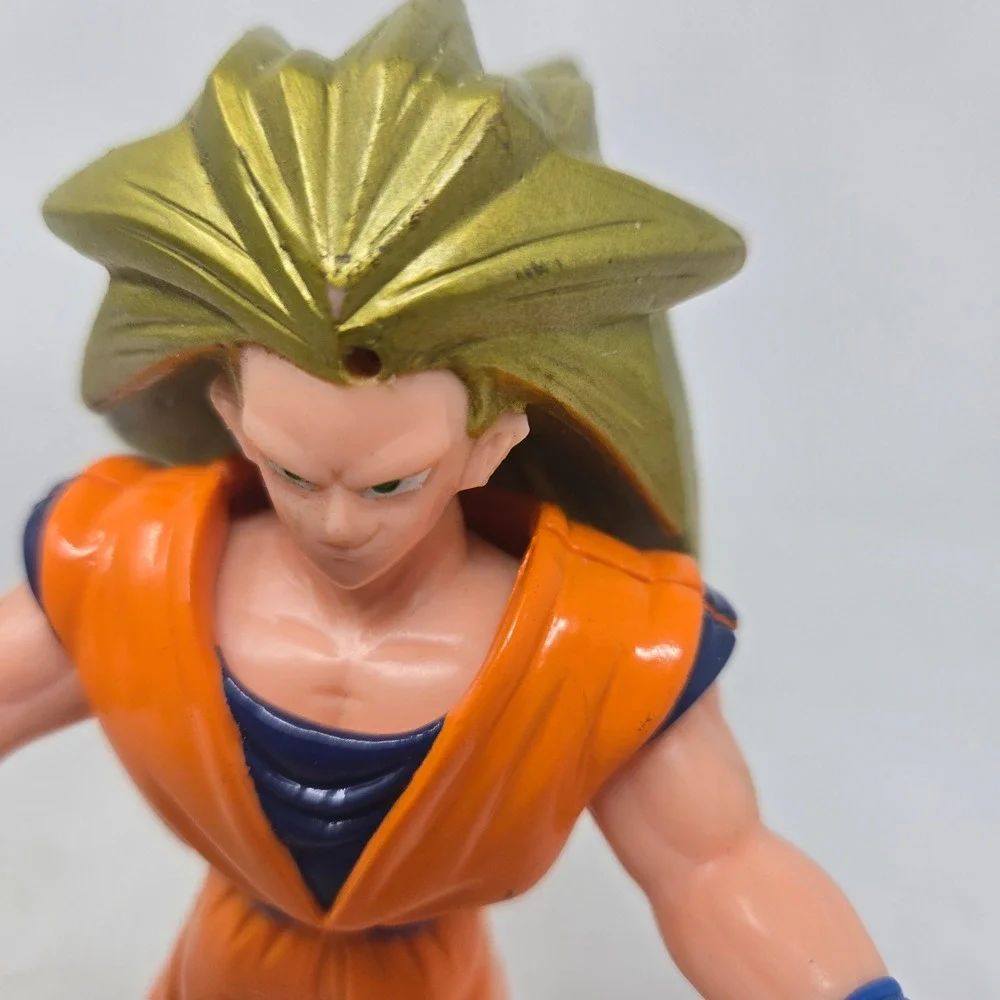 Vintage Dragon Ball‎ Z Goku Super Saiyan 3 Action Figure Orange Gi Gold Hair DBZ
